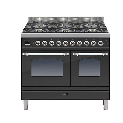 ILVE PDN1006E3 Milano Dual Fuel Range Cooker Matt Black
